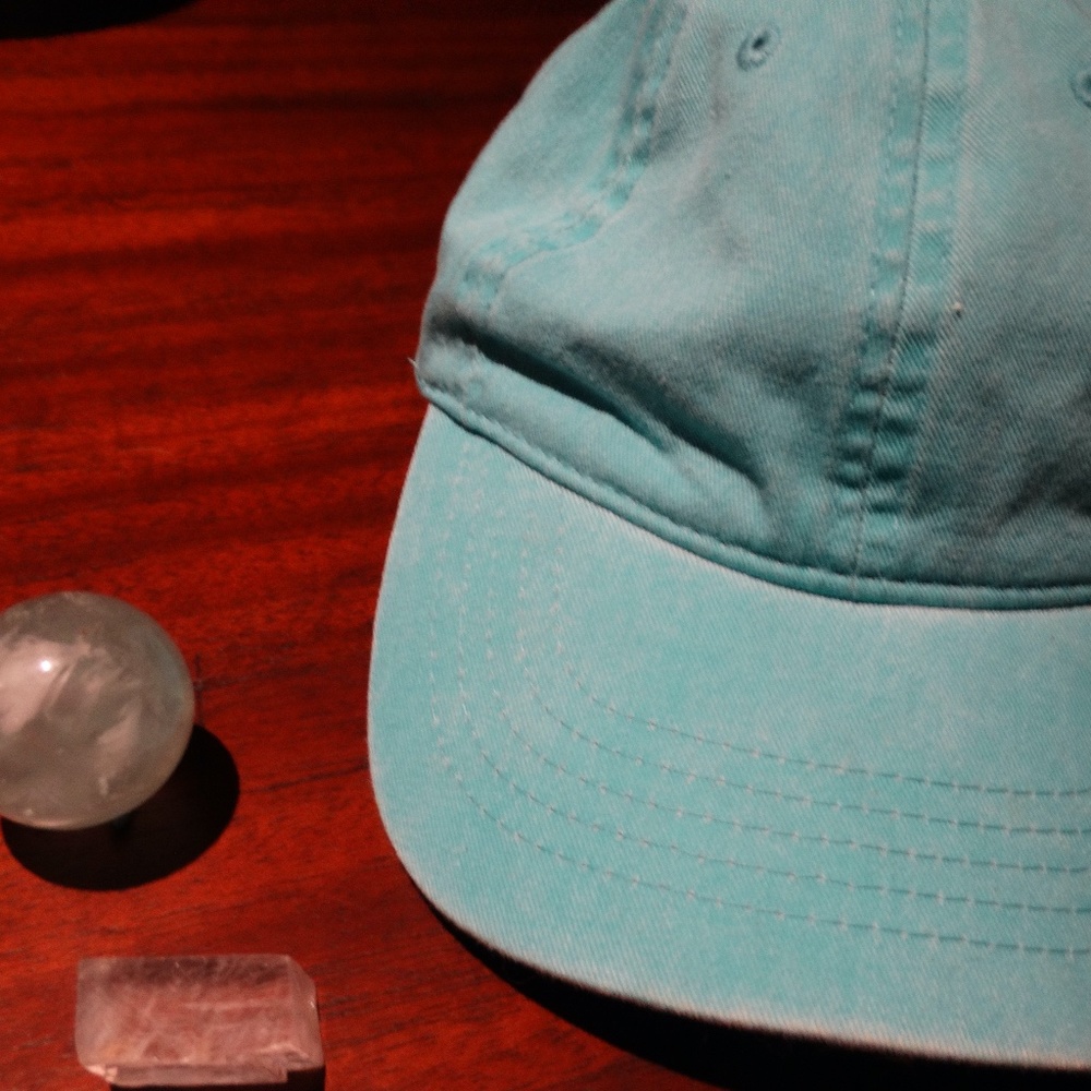 Teal vintage baseball cap
